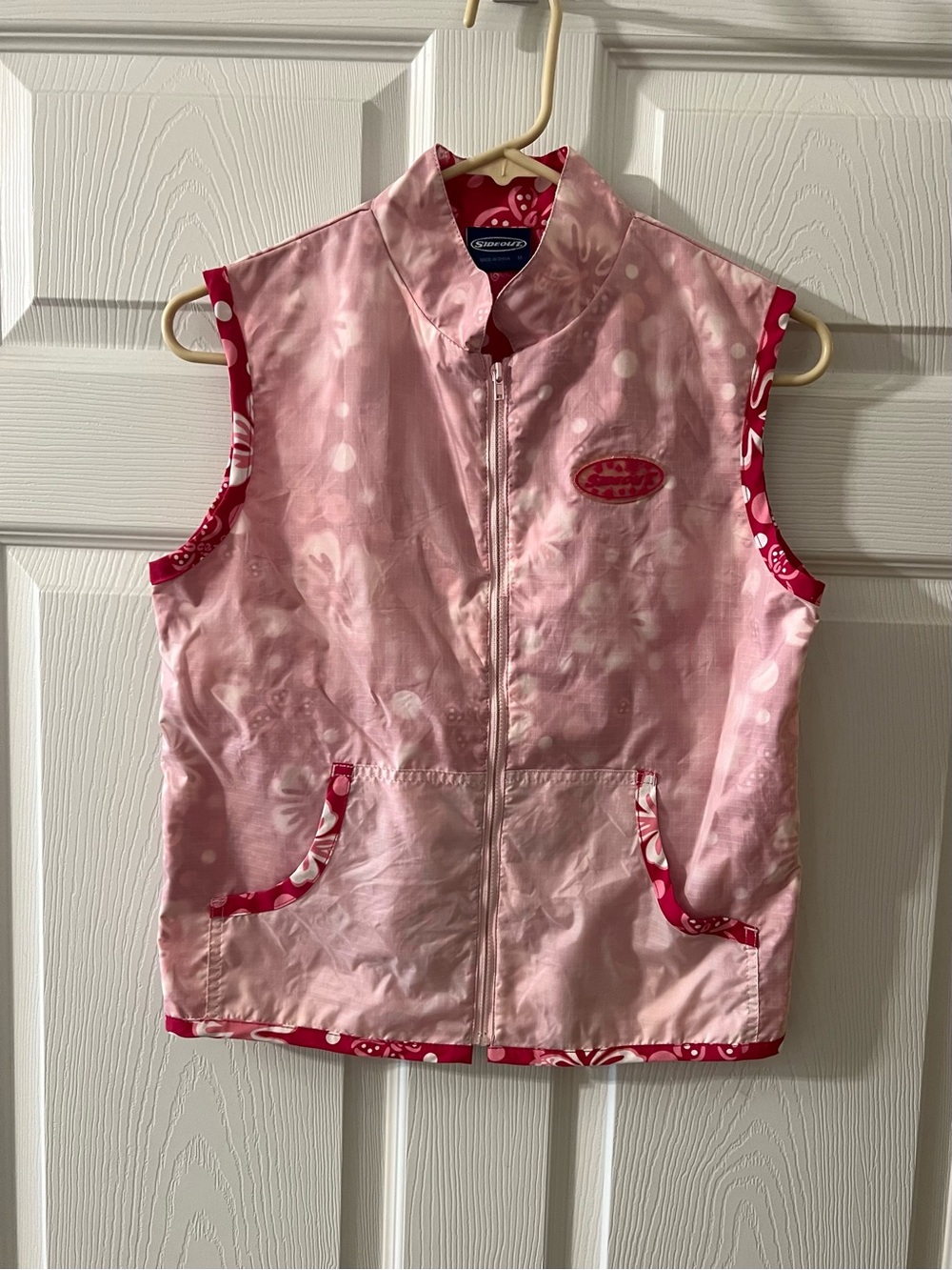 Sideout Light Pink Sleeveless Zip Vest